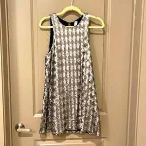 Silver Skater Dress